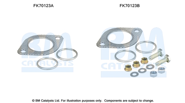 Uitlaat montageset Bm Catalysts FK70123