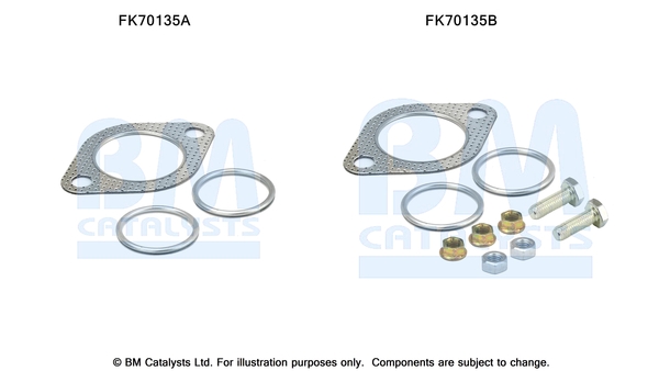 Uitlaat montageset Bm Catalysts FK70135