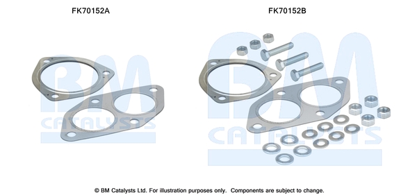 Uitlaat montageset Bm Catalysts FK70152