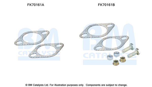 Uitlaat montageset Bm Catalysts FK70161