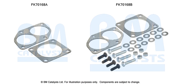 Uitlaat montageset Bm Catalysts FK70168