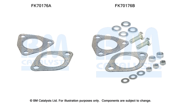 Uitlaat montageset Bm Catalysts FK70176