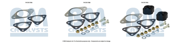 Uitlaat montageset Bm Catalysts FK70178