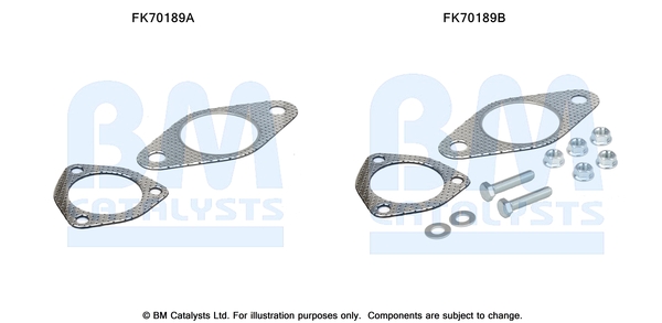 Uitlaat montageset Bm Catalysts FK70189