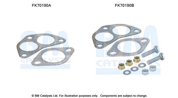 Uitlaat montageset Bm Catalysts FK70190