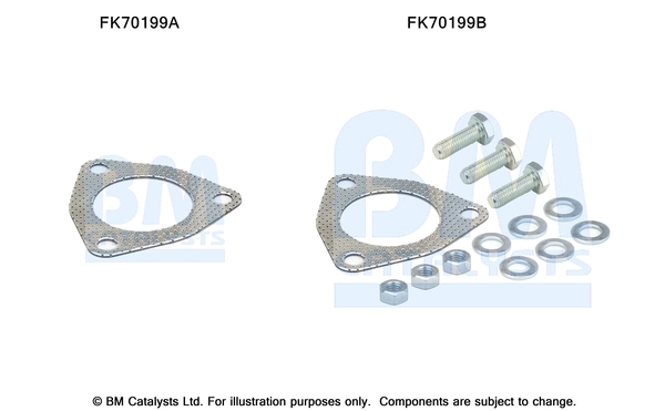 Uitlaat montageset Bm Catalysts FK70199