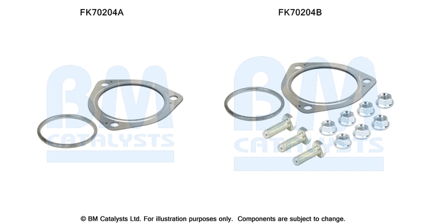 Uitlaat montageset Bm Catalysts FK70204