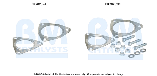 Uitlaat montageset Bm Catalysts FK70232