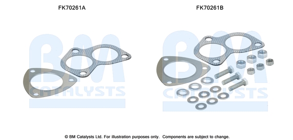 Uitlaat montageset Bm Catalysts FK70261