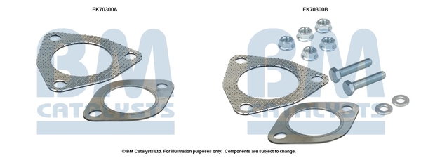 Uitlaat montageset Bm Catalysts FK70300