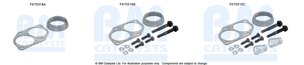 Uitlaat montageset Bm Catalysts FK70318