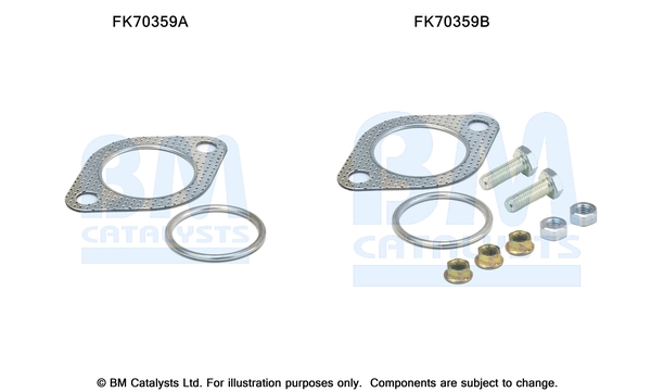 Uitlaat montageset Bm Catalysts FK70359