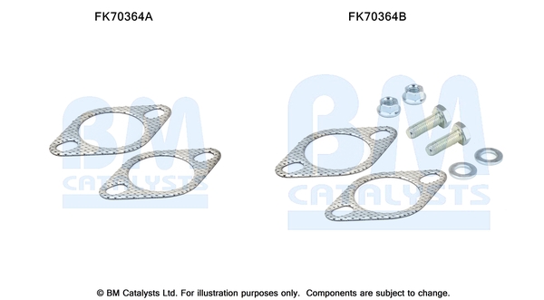 Uitlaat montageset Bm Catalysts FK70364