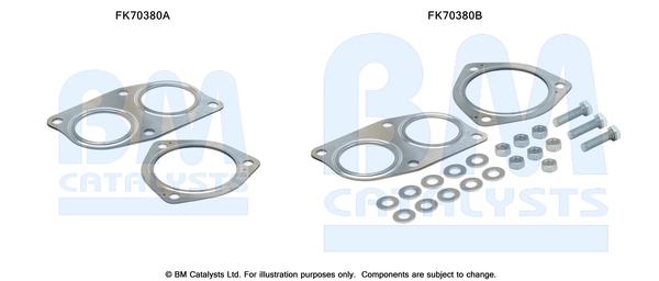 Uitlaat montageset Bm Catalysts FK70380