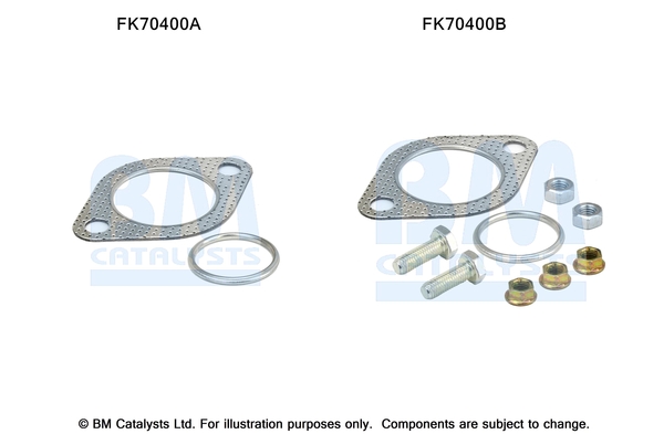 Uitlaat montageset Bm Catalysts FK70400