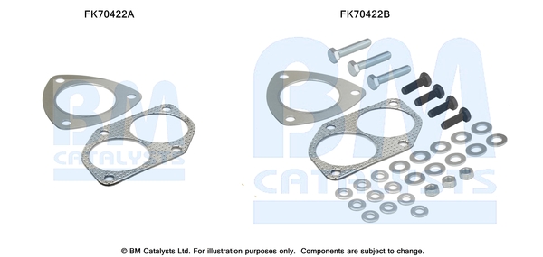 Uitlaat montageset Bm Catalysts FK70422