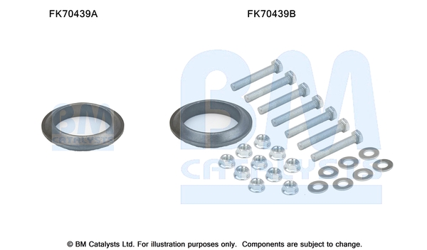 Uitlaat montageset Bm Catalysts FK70439