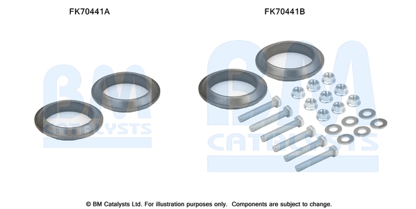 Uitlaat montageset Bm Catalysts FK70441