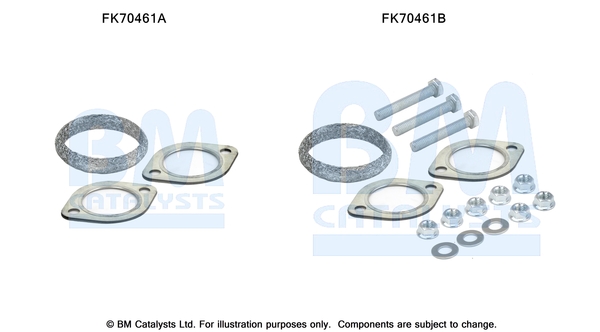 Uitlaat montageset Bm Catalysts FK70461