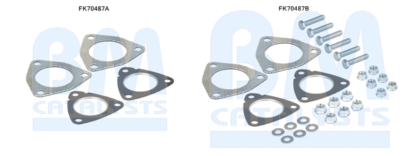 Uitlaat montageset Bm Catalysts FK70487