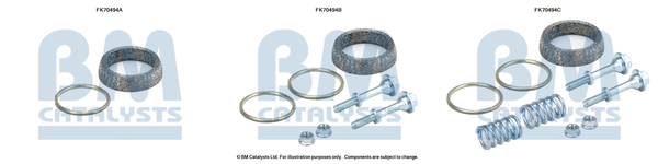 Uitlaat montageset Bm Catalysts FK70494