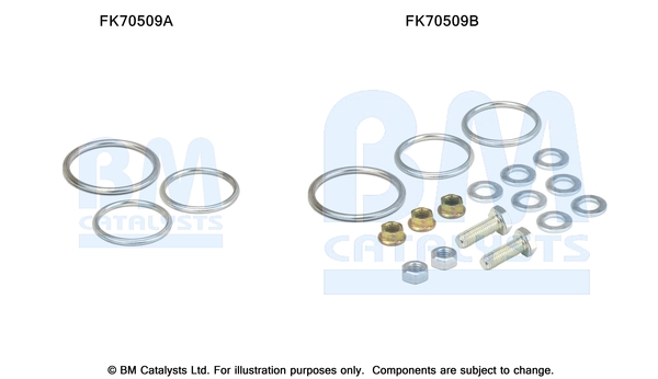 Uitlaat montageset Bm Catalysts FK70509