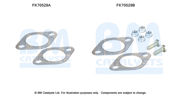 Uitlaat montageset Bm Catalysts FK70529