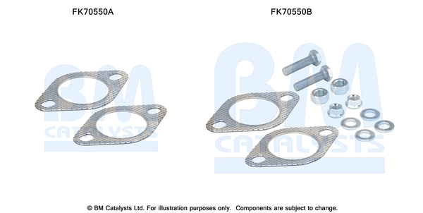 Uitlaat montageset Bm Catalysts FK70550