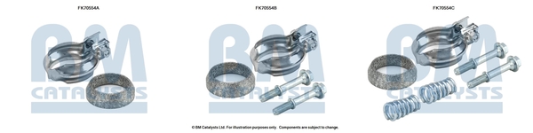 Uitlaat montageset Bm Catalysts FK70554