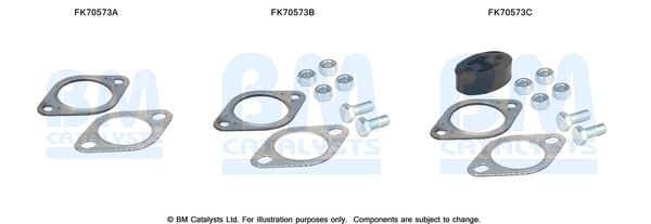 Uitlaat montageset Bm Catalysts FK70573