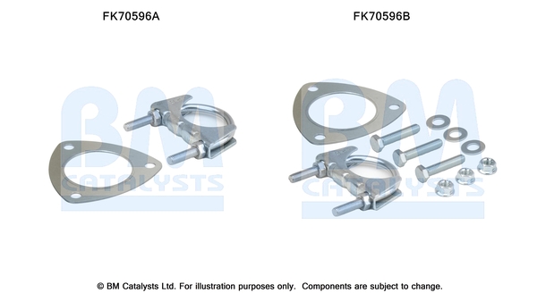 Uitlaat montageset Bm Catalysts FK70596