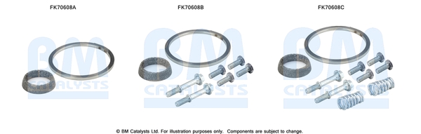 Uitlaat montageset Bm Catalysts FK70608