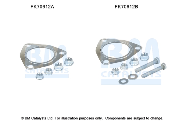 Uitlaat montageset Bm Catalysts FK70612