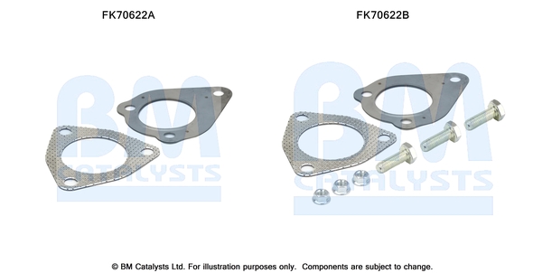 Uitlaat montageset Bm Catalysts FK70622