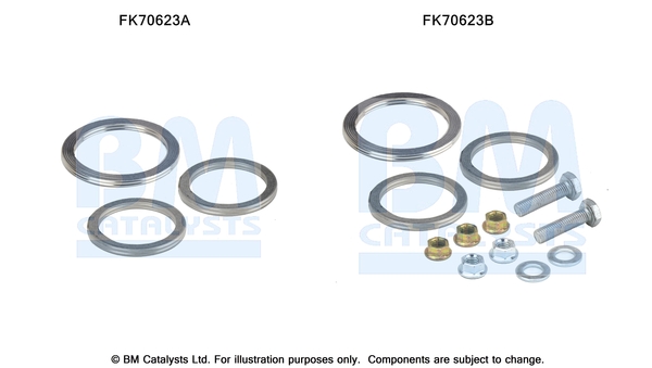 Uitlaat montageset Bm Catalysts FK70623