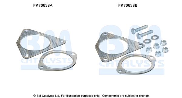 Uitlaat montageset Bm Catalysts FK70638