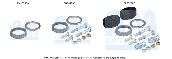 Katalysator montageset Bm Catalysts FK90798