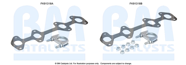 Katalysator montageset Bm Catalysts FK91318