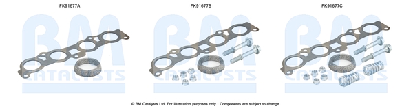 Katalysator montageset Bm Catalysts FK91677