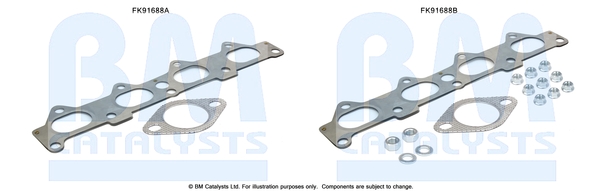 Katalysator montageset Bm Catalysts FK91688