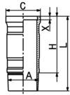 Cilinderbus/voering O-ring Kolbenschmidt 89935110