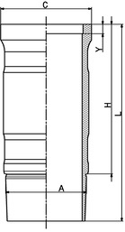 Cilinderbus/voering O-ring Kolbenschmidt 89901110