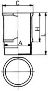 Cilinderbus/voering O-ring Kolbenschmidt 89060110