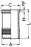 Cilinderbus/voering O-ring Kolbenschmidt 89528110