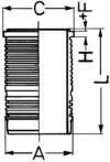 Cilinderbus/voering O-ring Kolbenschmidt 89500110