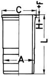 Cilinderbus/voering O-ring Kolbenschmidt 89563110