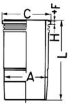 Cilinderbus/voering O-ring Kolbenschmidt 89389110