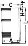 Cilinderbus/voering O-ring Kolbenschmidt 89737110