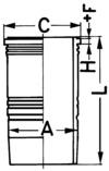 Cilinderbus/voering O-ring Kolbenschmidt 89186110