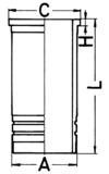 Cilinderbus/voering O-ring Kolbenschmidt 89862110
